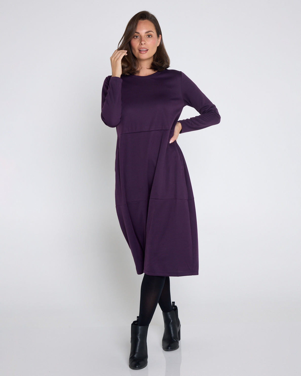 Rita Dress - Aubergine