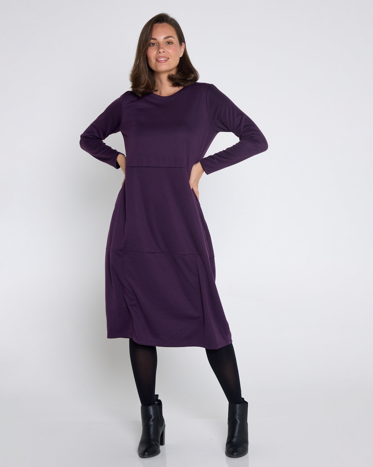 Rita Dress - Aubergine