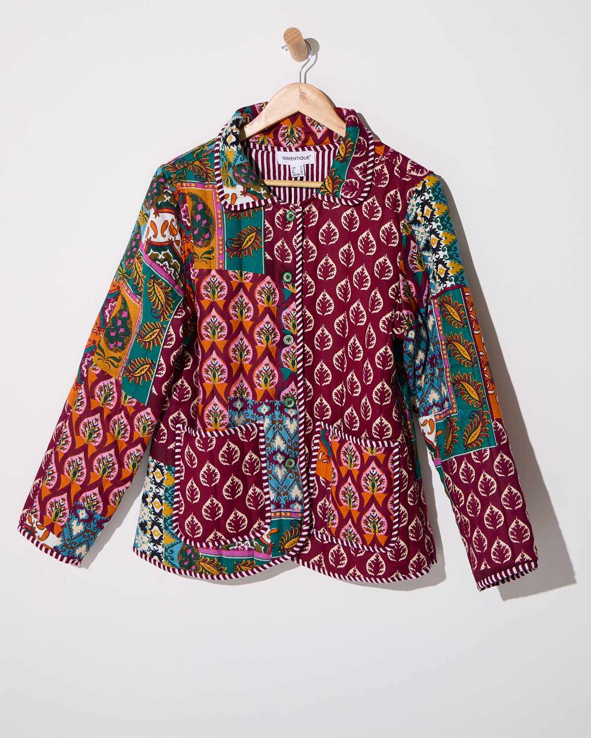 Prato Reversible Quilted Jacket - Patchwork Berry