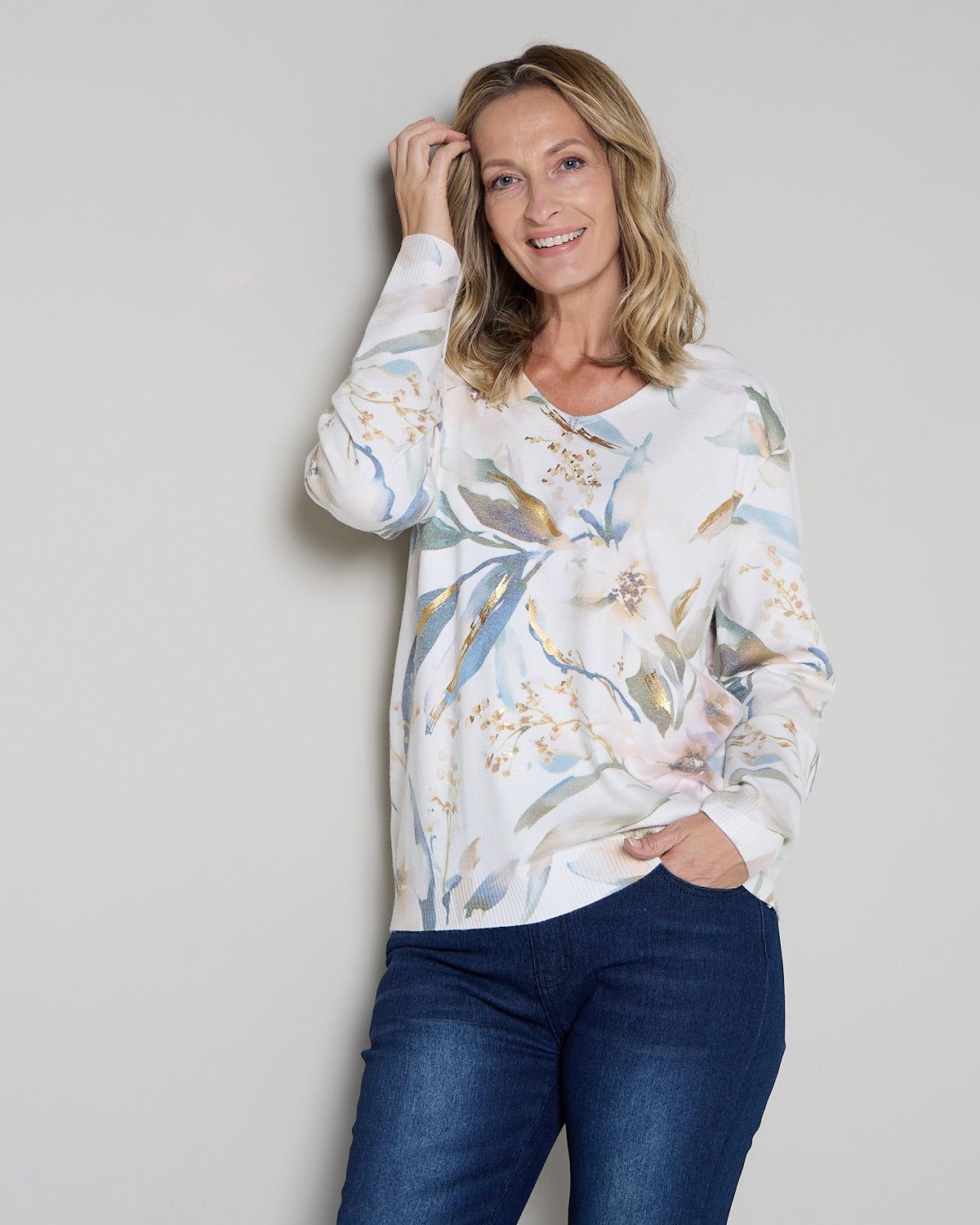 Maia Knit - Apricot Bloom