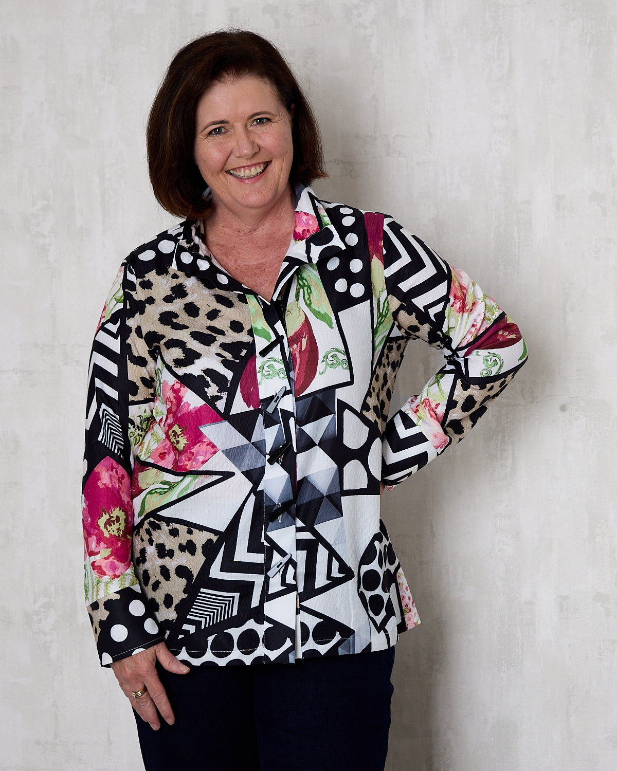 Adeline Shirt - Abstract Multi