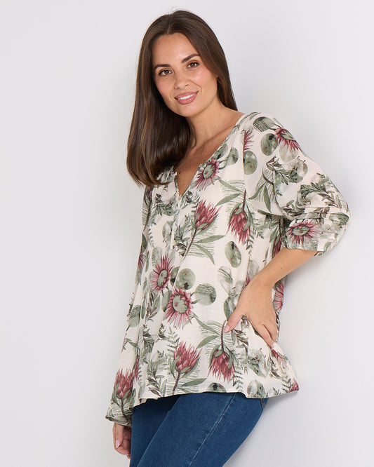 Farida Blouse - Botanical Garden
