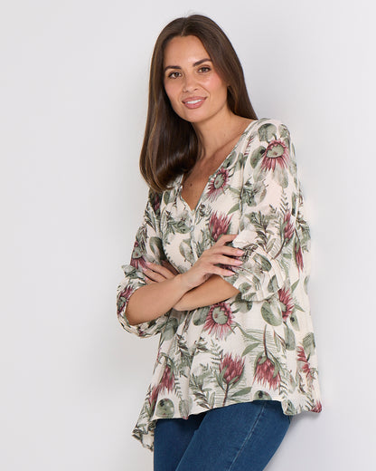 Farida Blouse - Botanical Garden