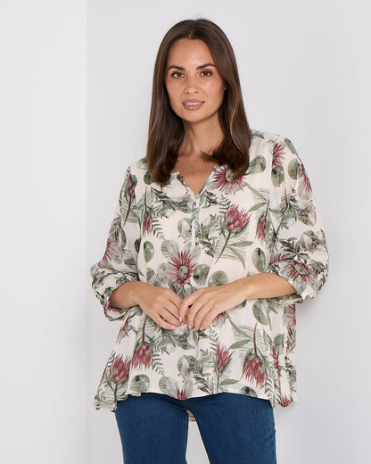 Farida Blouse - Botanical Garden