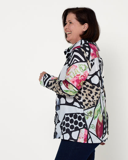 Adeline Shirt - Abstract Multi