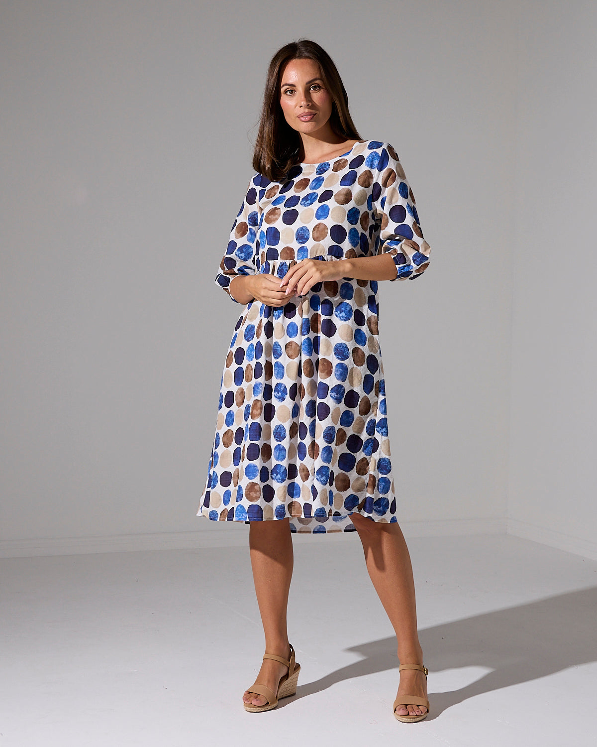 Priyanka Dress - Earth & Sea Spot