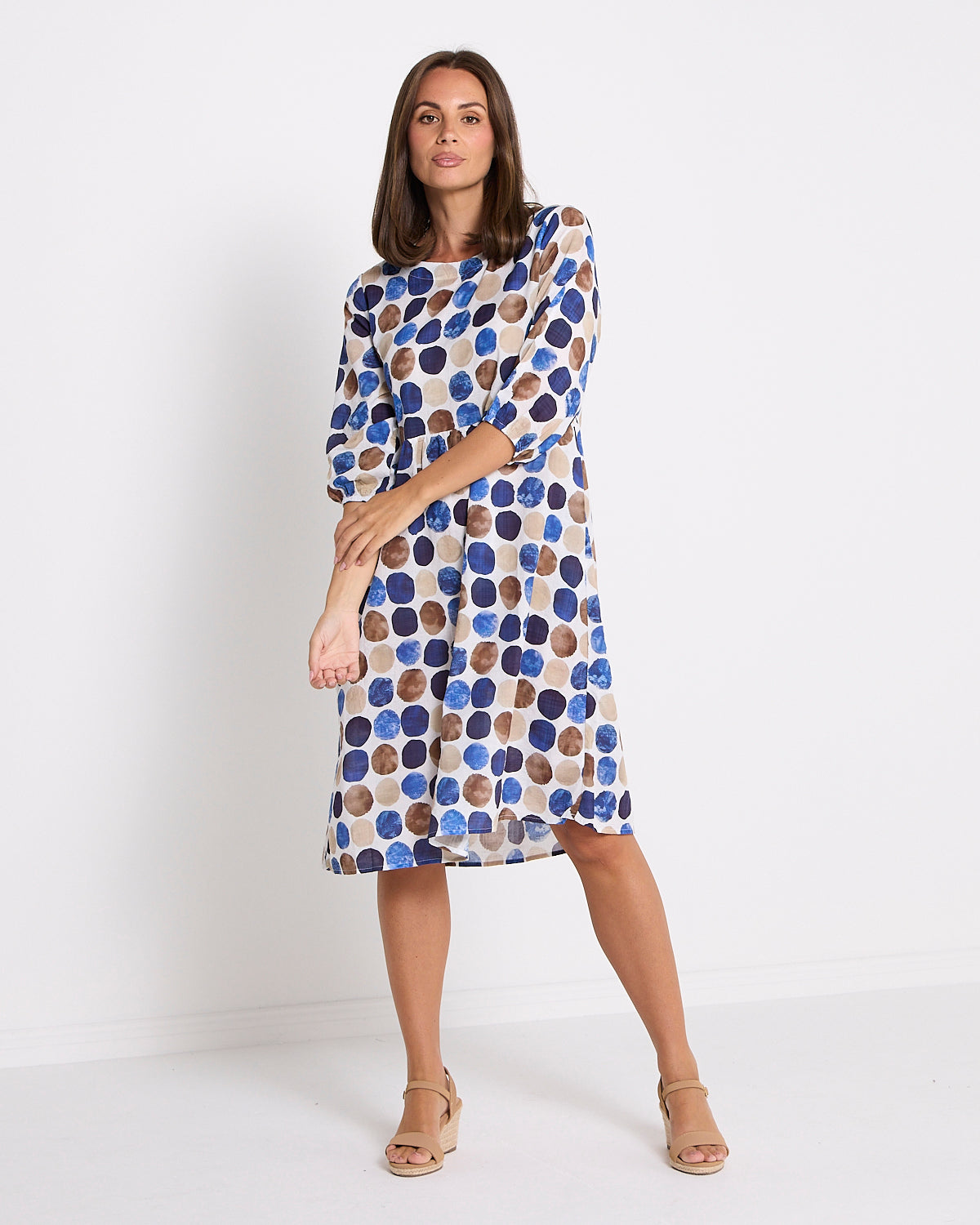 Priyanka Dress - Earth & Sea Spot