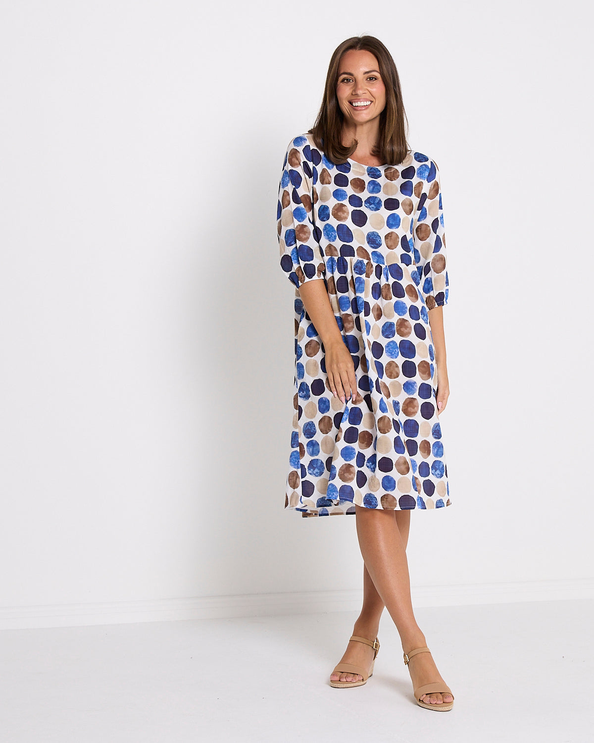 Priyanka Dress - Earth & Sea Spot