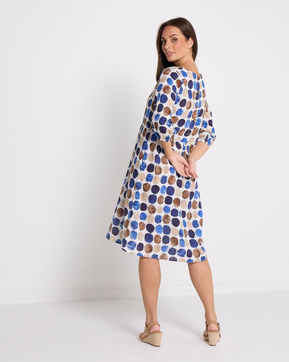 Priyanka Dress - Earth & Sea Spot