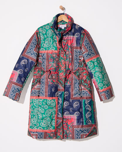 Aspen Puffer Coat - Paisley Patch
