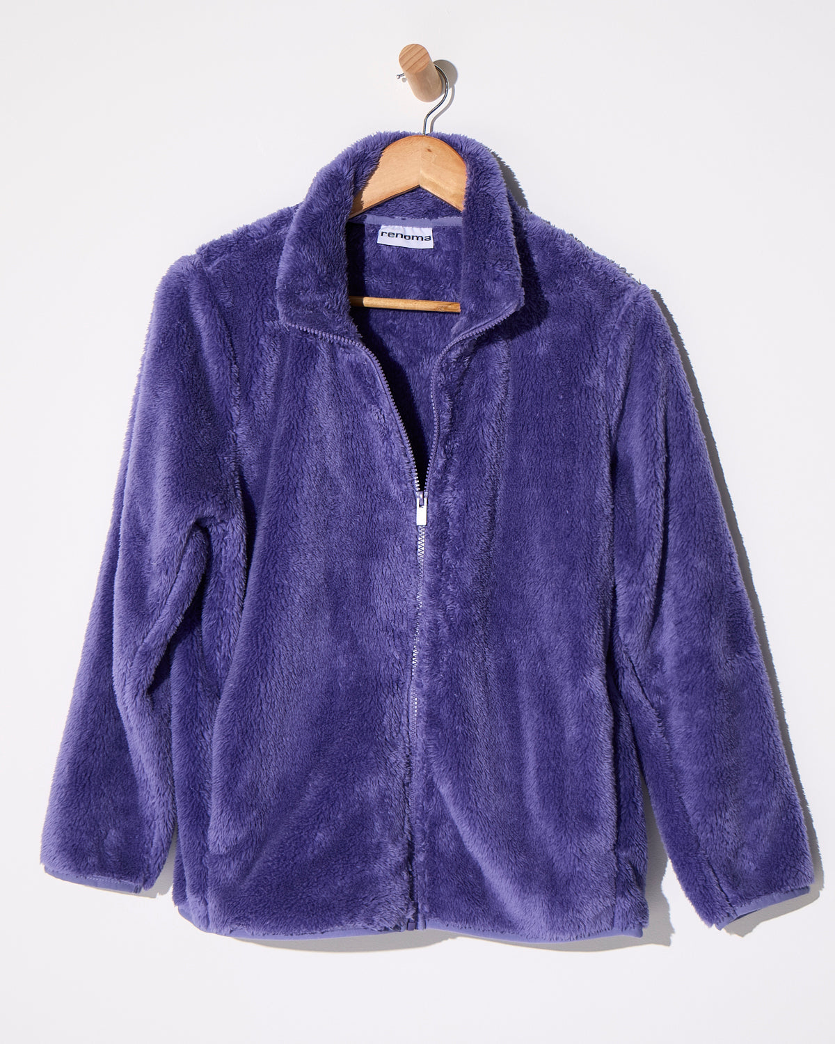 Harriet Fluffy Zip Jacket - Wisteria