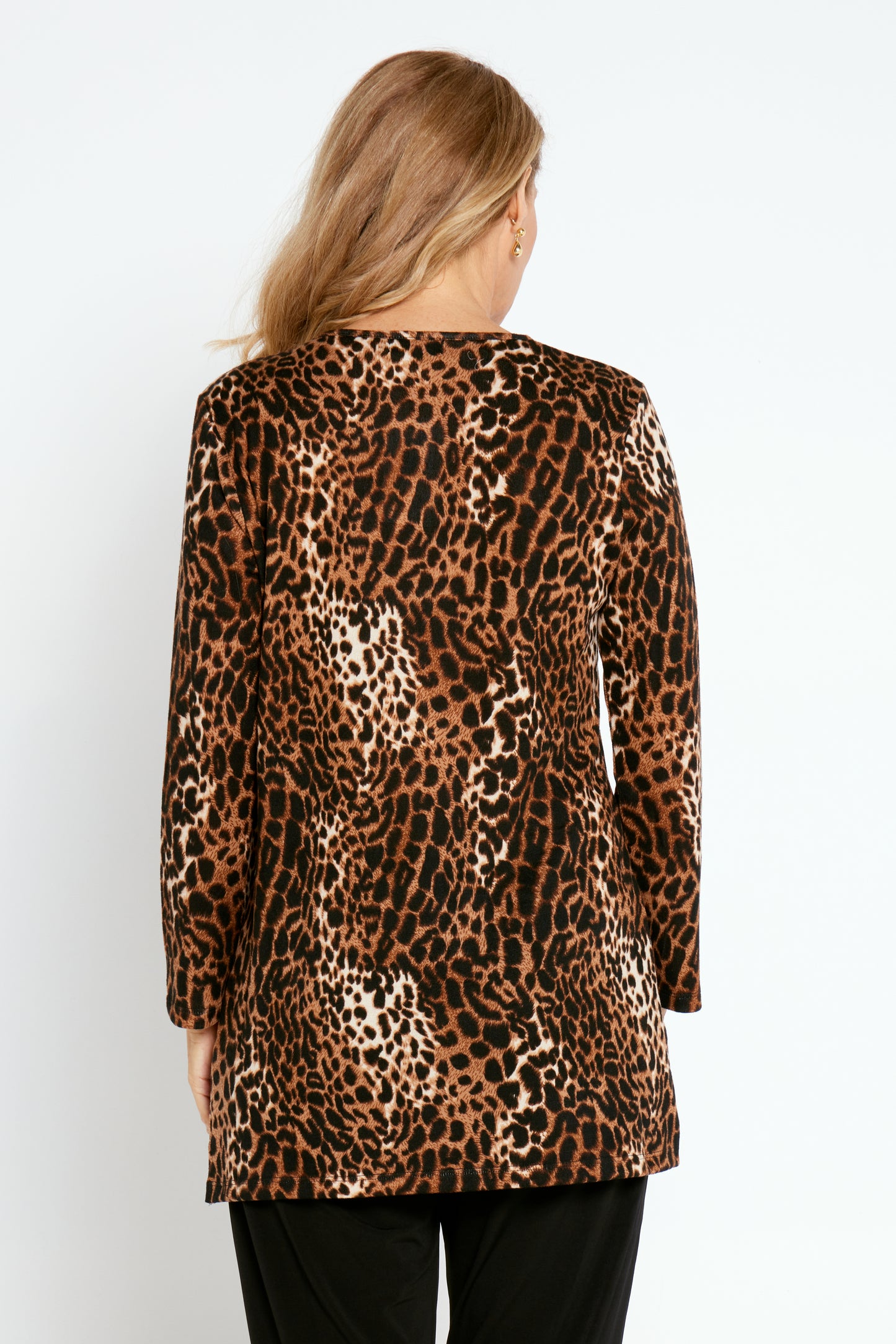 Zarah Knit Top - Leopard