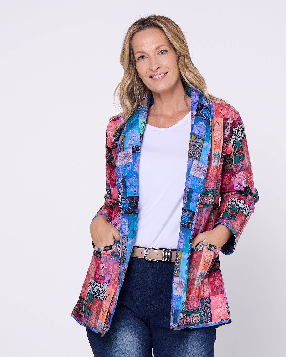 Quinn Reversible Quilted Jacket - Patchwork