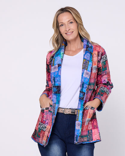 Quinn Reversible Quilted Jacket - Patchwork