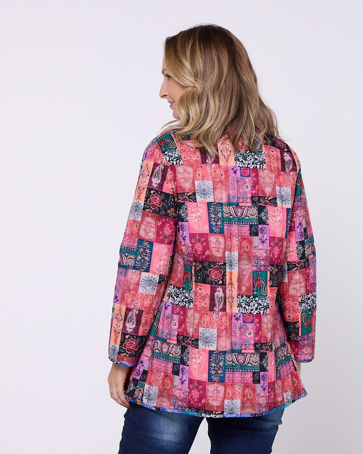 Quinn Reversible Quilted Jacket - Patchwork