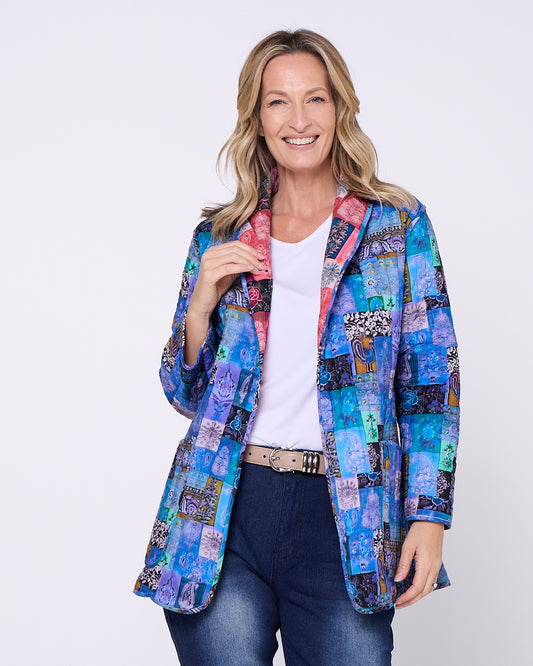 Quinn Reversible Quilted Jacket - Patchwork