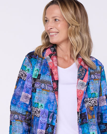 Quinn Reversible Quilted Jacket - Patchwork