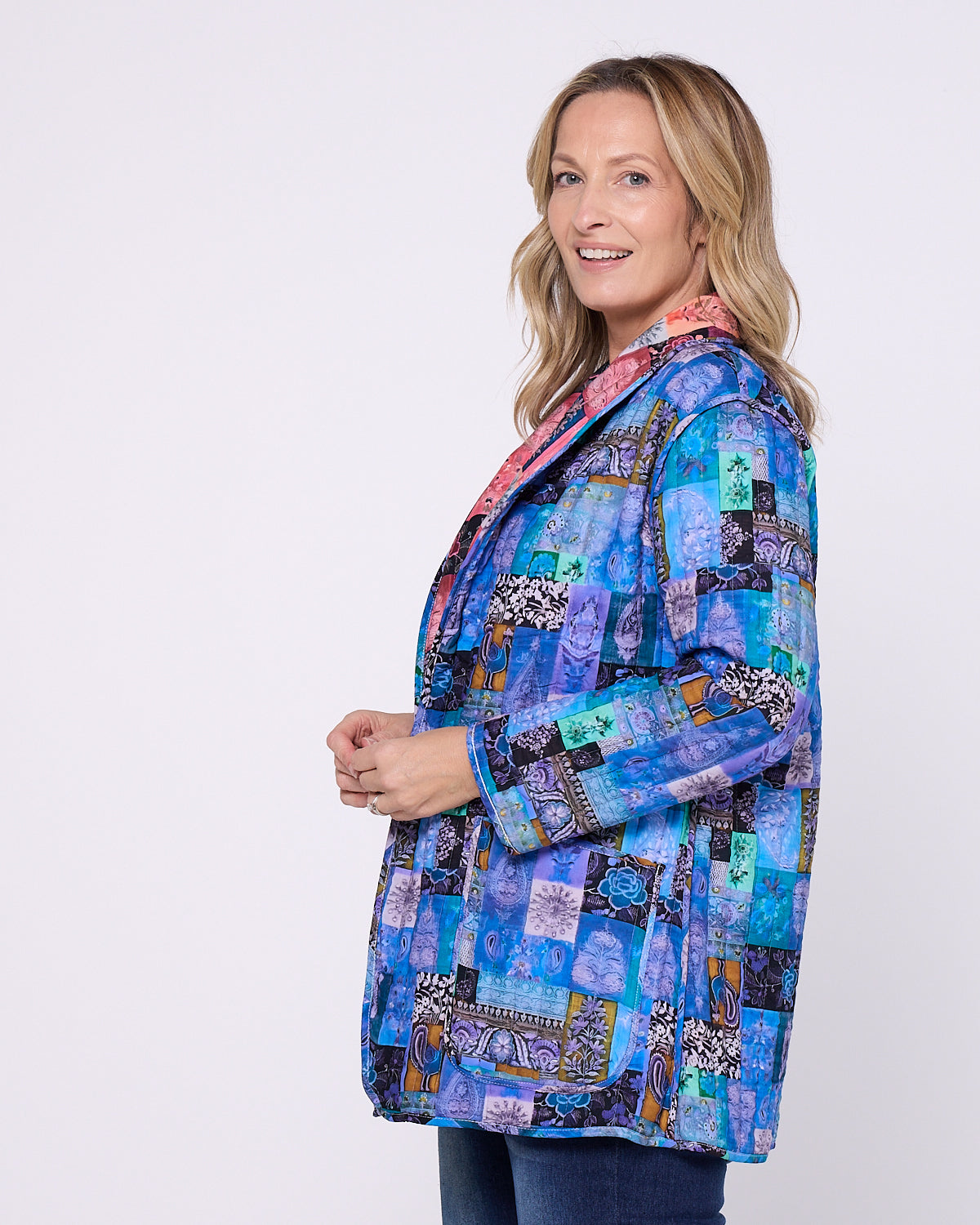 Quinn Reversible Quilted Jacket - Patchwork