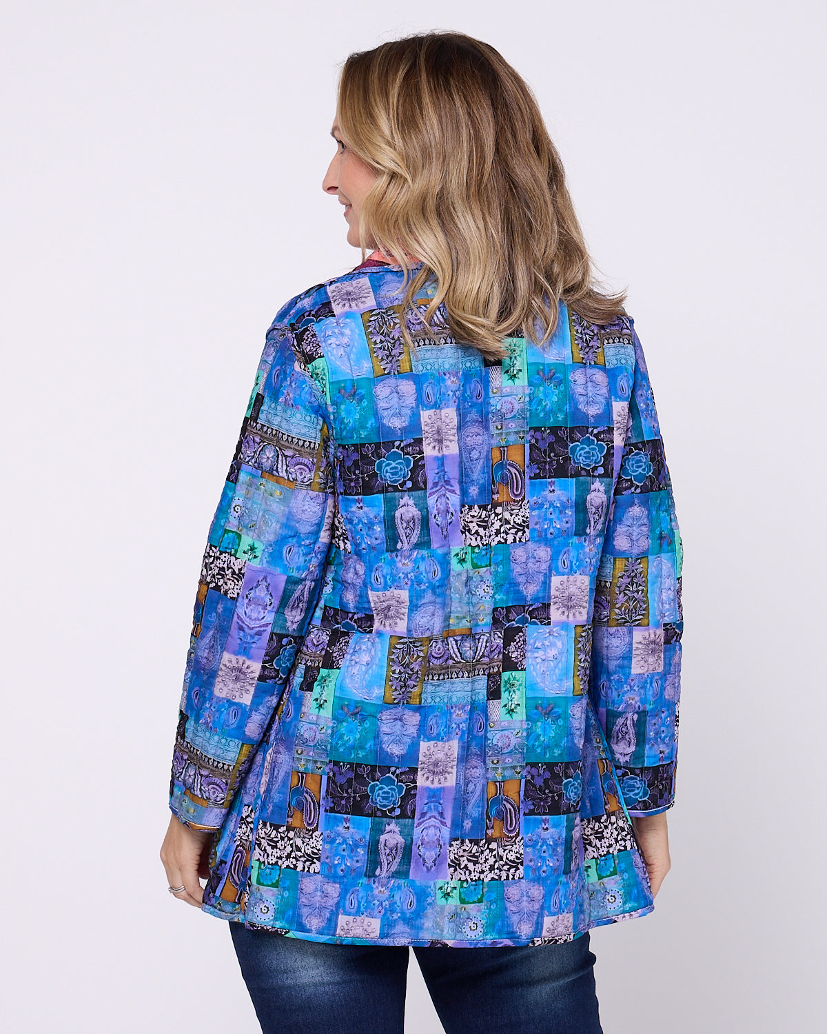Quinn Reversible Quilted Jacket - Patchwork