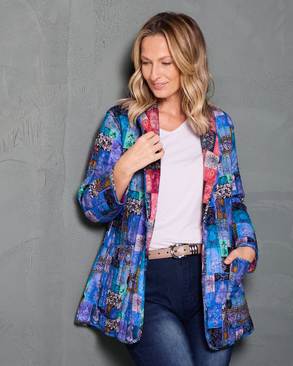 Quinn Reversible Quilted Jacket - Patchwork