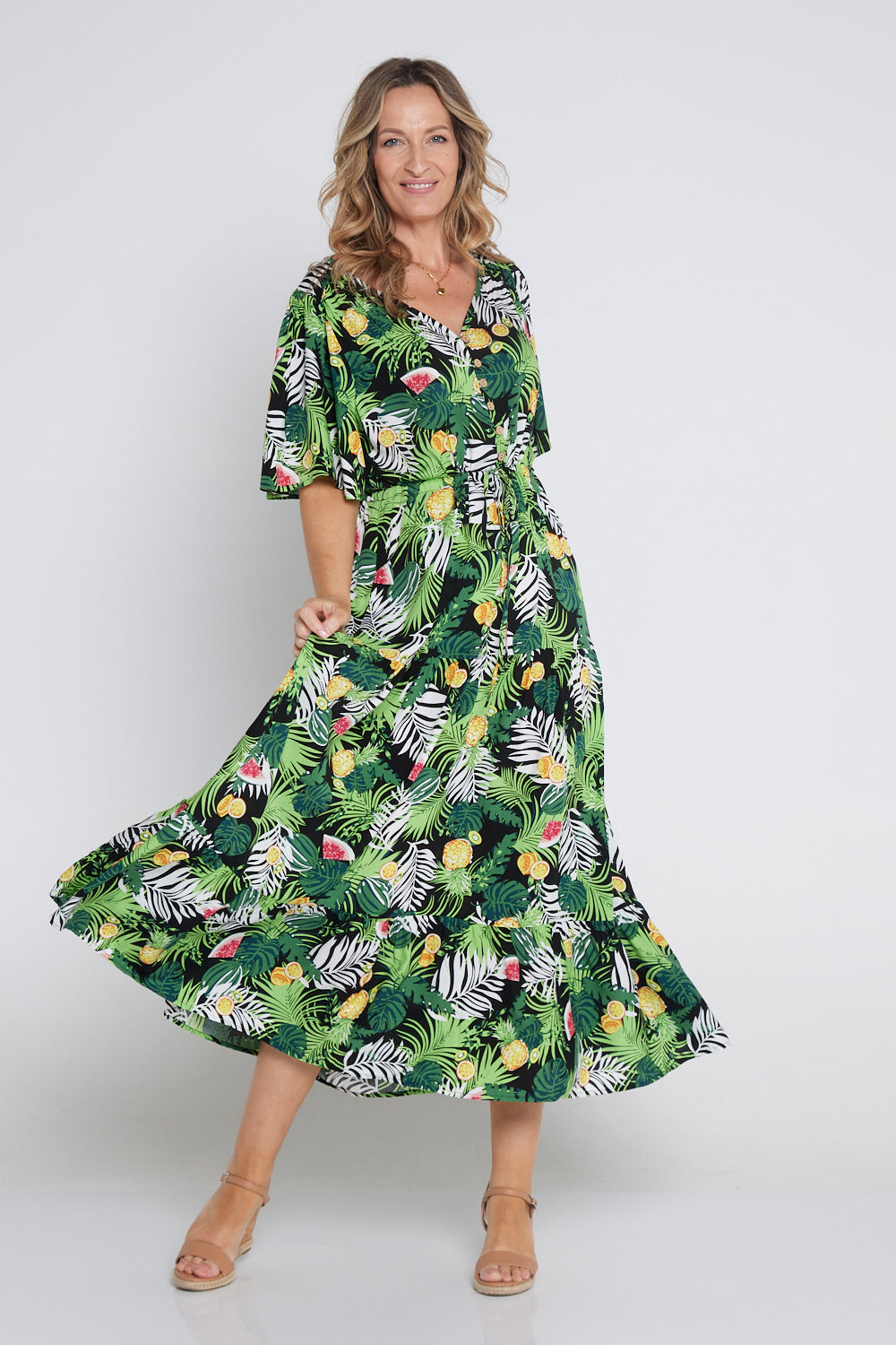 Quinn Maxi Dress Tropical Summer