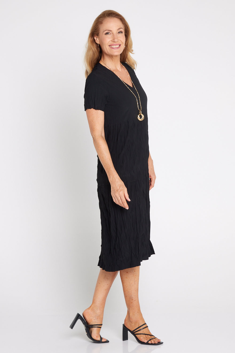 Stella Tiered Dress - Black