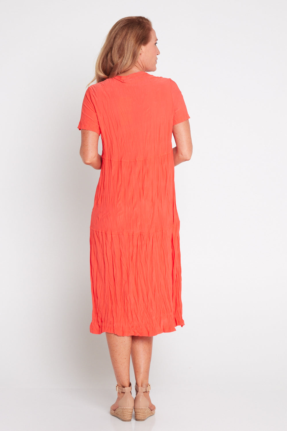 Stella Tiered Dress - Melon