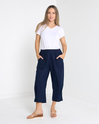 Romy Relaxed Pant - Navy