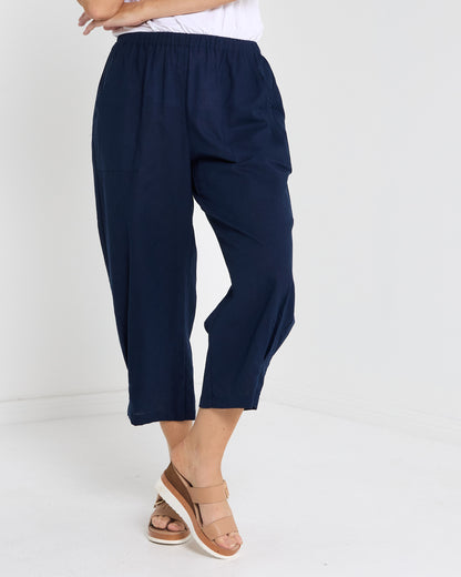 Romy Relaxed Pant - Navy
