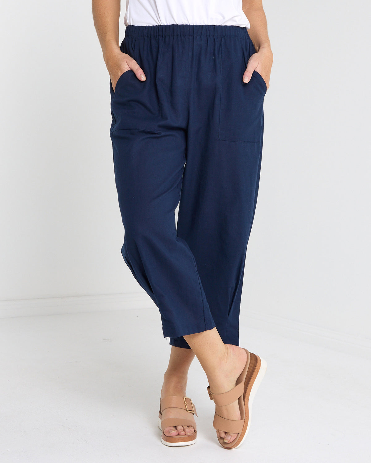 Romy Relaxed Pant - Navy