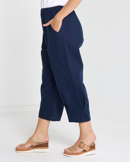 Romy Relaxed Pant - Navy