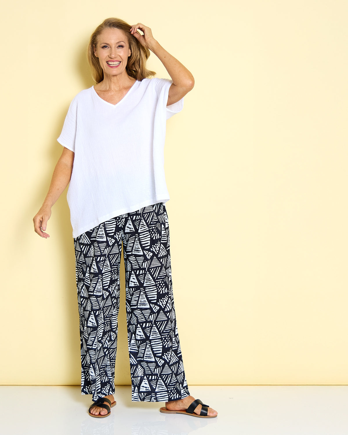 Maldives Cotton Muslin Top - White