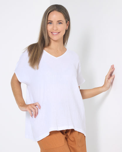 Nadi Top - White