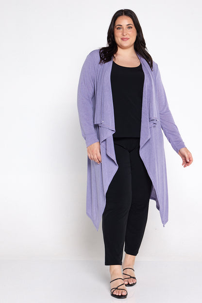 Kasra Wrap Tunic Jacket - Lavender