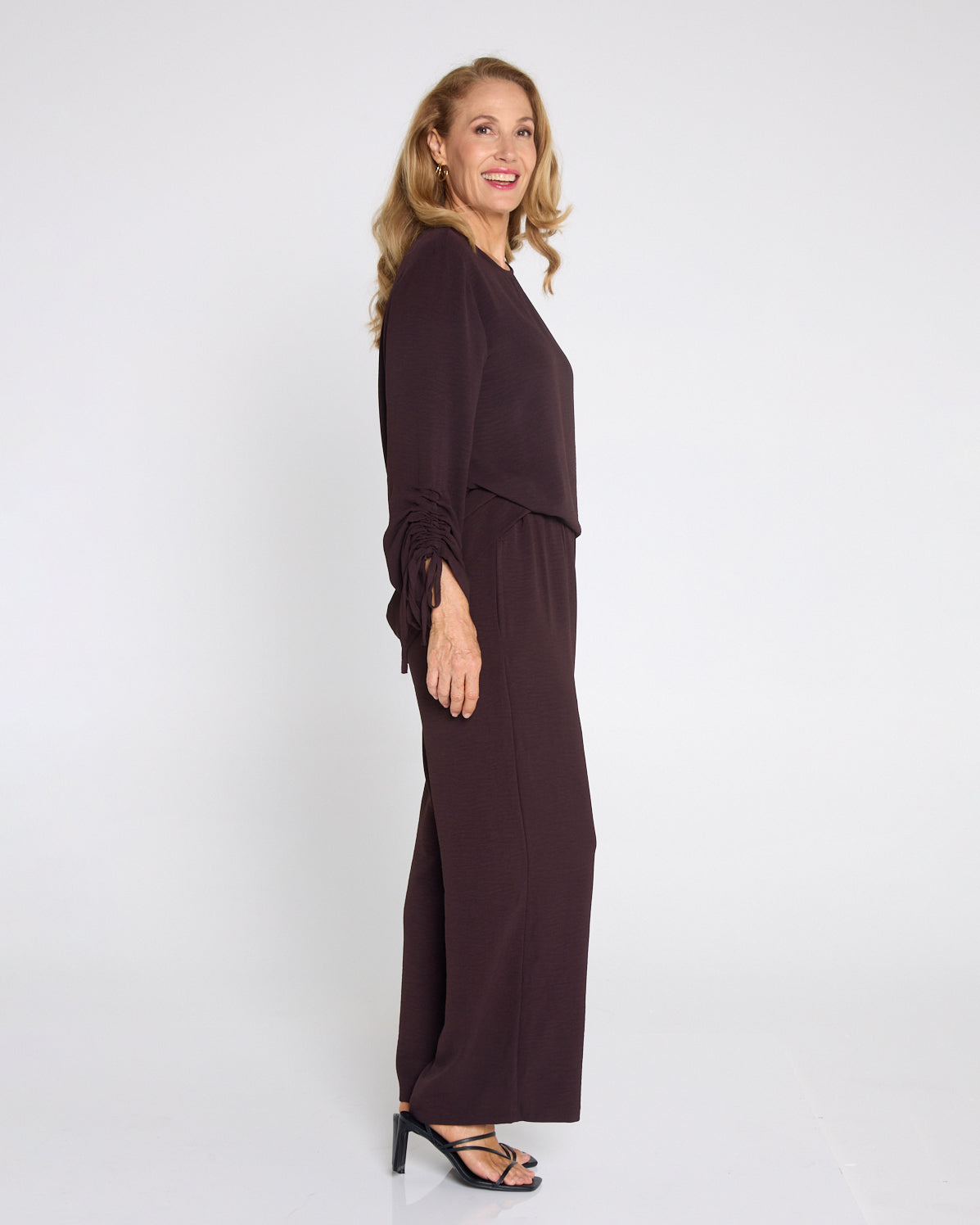 Raelynn Top & Pants Set - Brown