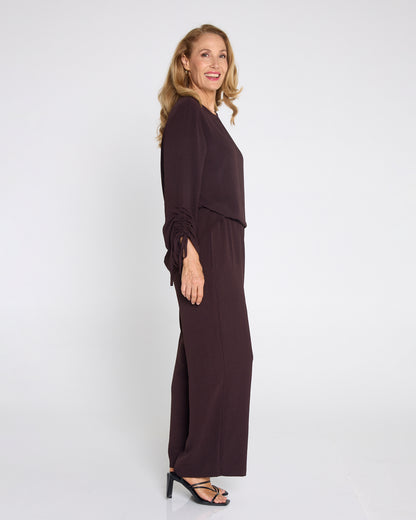 Raelynn Top & Pants Set - Brown
