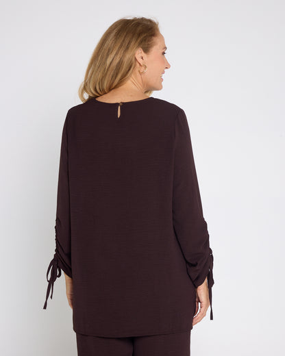 Raelynn Top & Pants Set - Brown