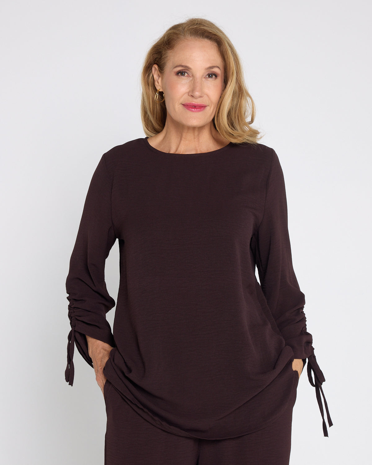 Raelynn Top & Pants Set - Brown