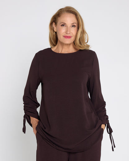 Raelynn Top & Pants Set - Brown