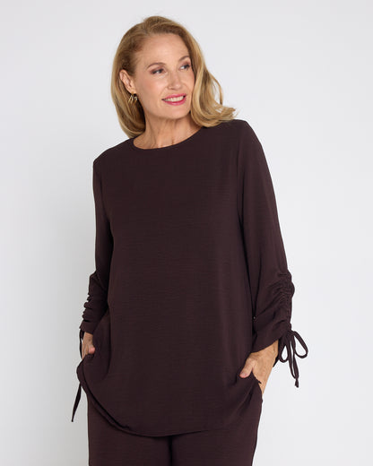 Raelynn Top & Pants Set - Brown