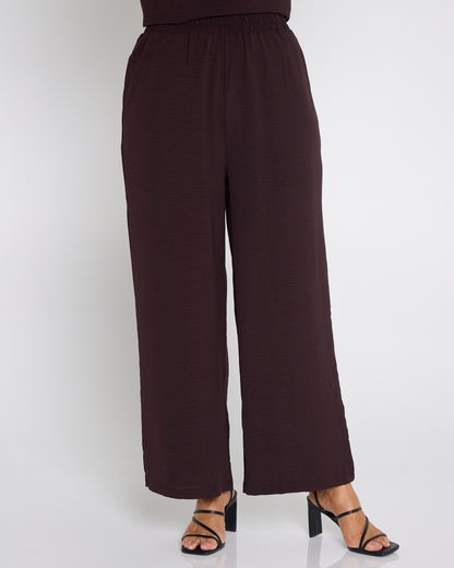 Raelynn Top & Pants Set - Brown