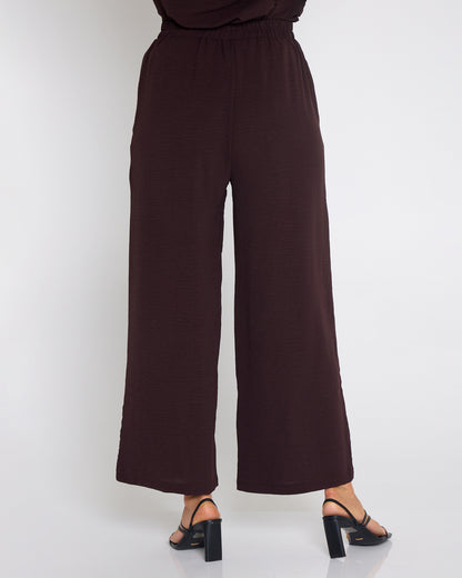 Raelynn Top & Pants Set - Brown