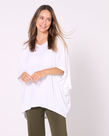Alana Bamboo Top - White