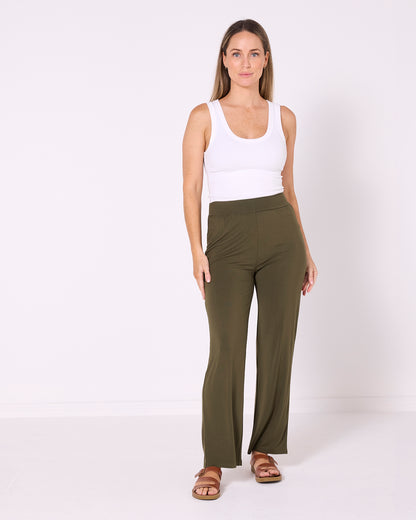 Raya Bamboo Pants - Olive