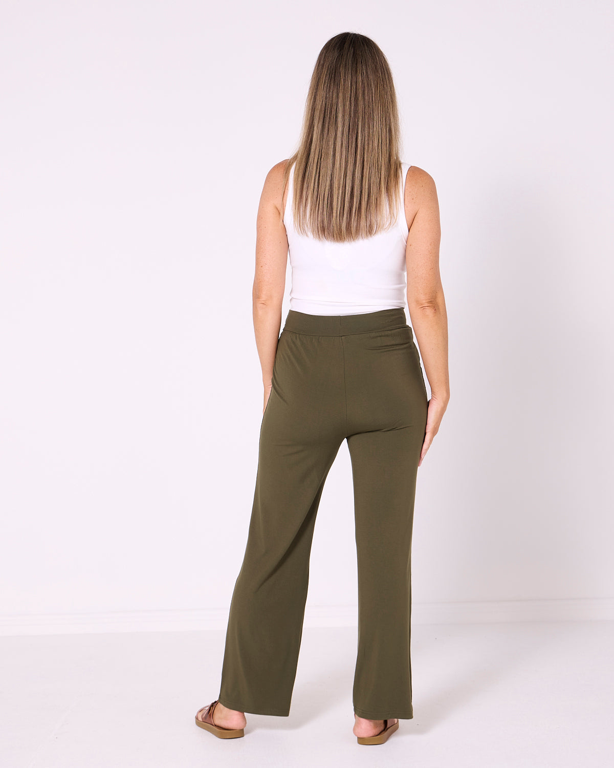 Raya Bamboo Pants - Olive