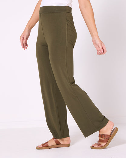 Raya Bamboo Pants - Olive