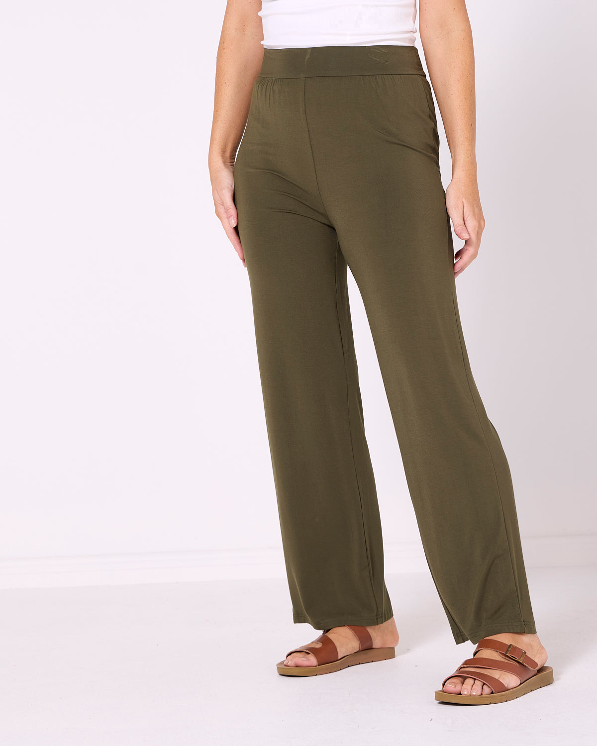 Raya Bamboo Pants - Olive