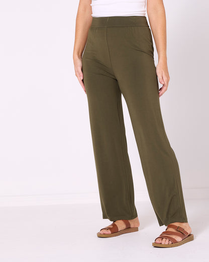 Raya Bamboo Pants - Olive