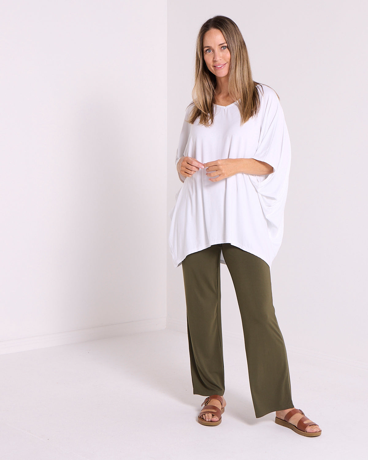 Raya Bamboo Pants - Olive