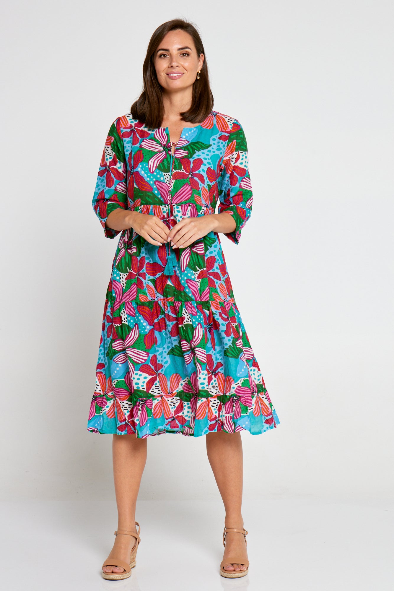 Turquoise knee length dresses hot sale